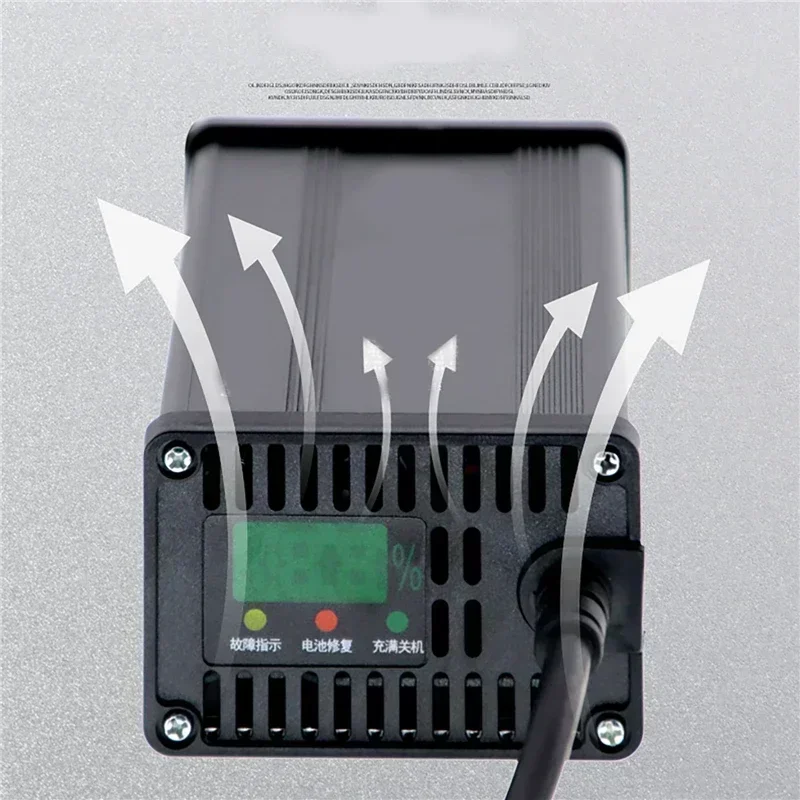 Caricabatteria al litio per veicoli elettrici 48V 60V 72V 54.6V 65.7V 84V 8A 10A 15A ricarica rapida intelligente spina US/EU/AU/UK