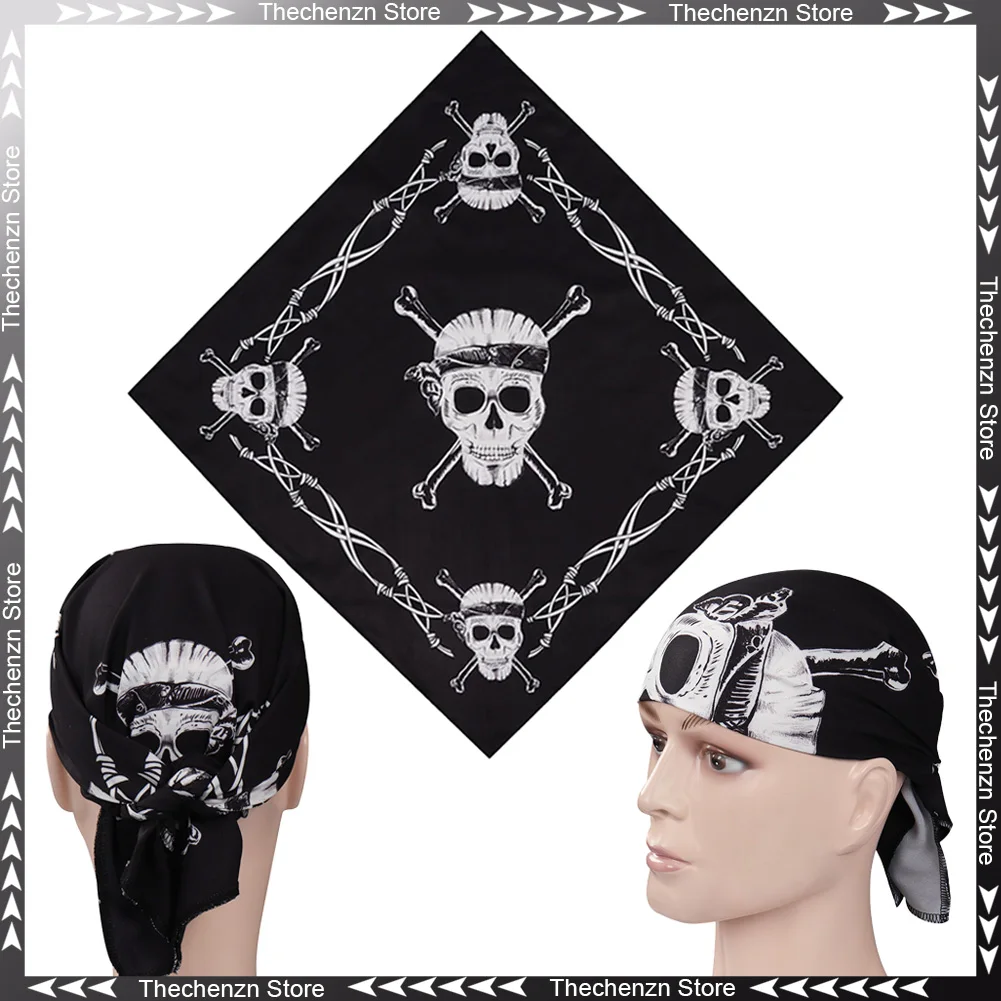 

Маскировочный шарф Eddie Munson, повязка для волос для косплея, бандана с принтом черепа, ТВ ST 4, аксессуары для костюмов, реквизит для мужчин на Хэллоуин