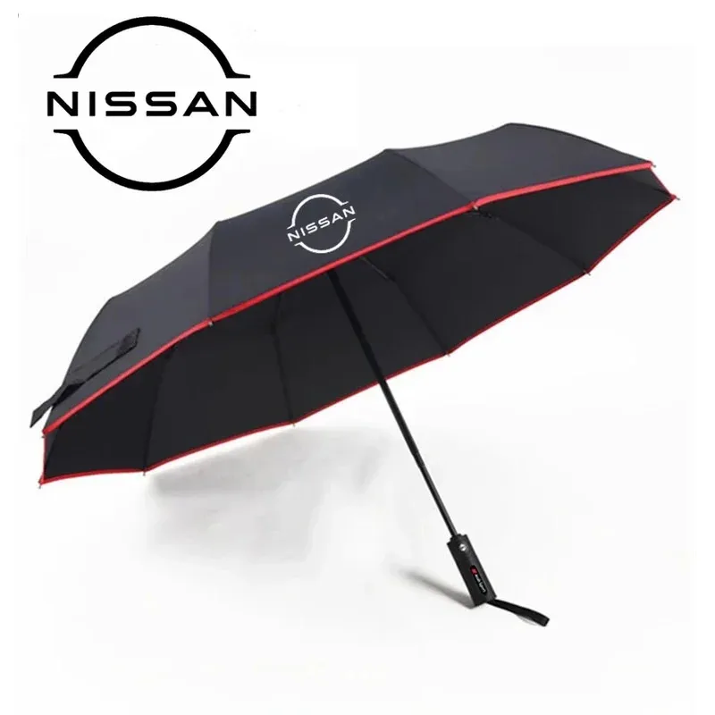 

Nissan Qashqai Juke X-Trail Patrol Note Leaf Altima Maxima Murano Micra Tiida Car Automatic Folding Windproof Sunshade Umbrella