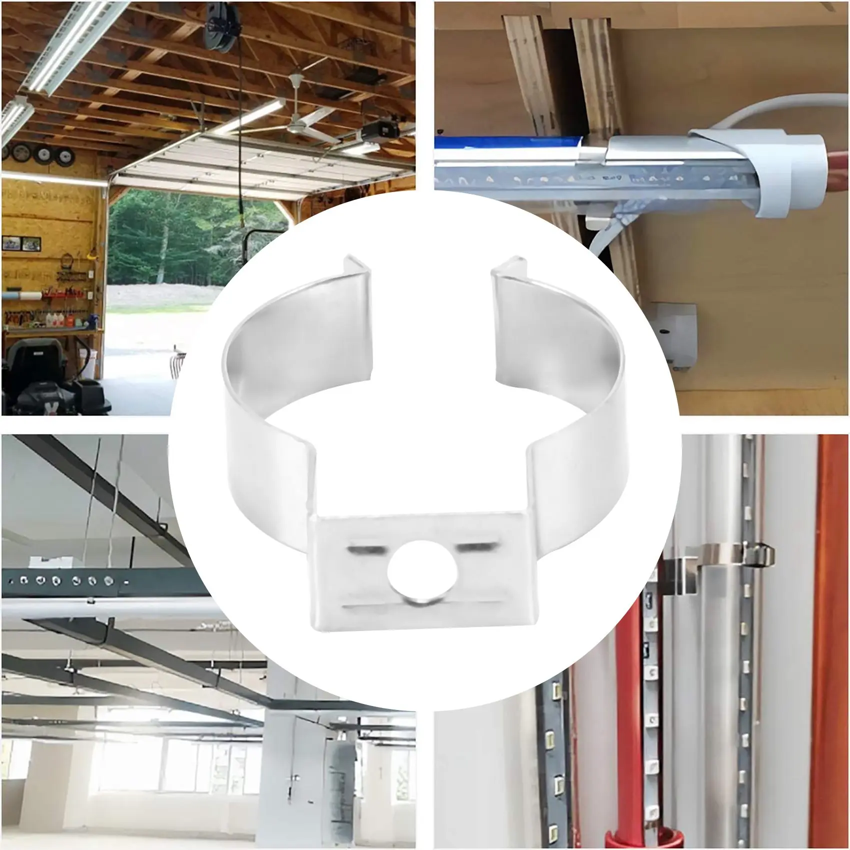 

A88Z 120Pcs T8 LED Light Bulbs U Clips Holder Fluorescent Tube Lamp Bracket