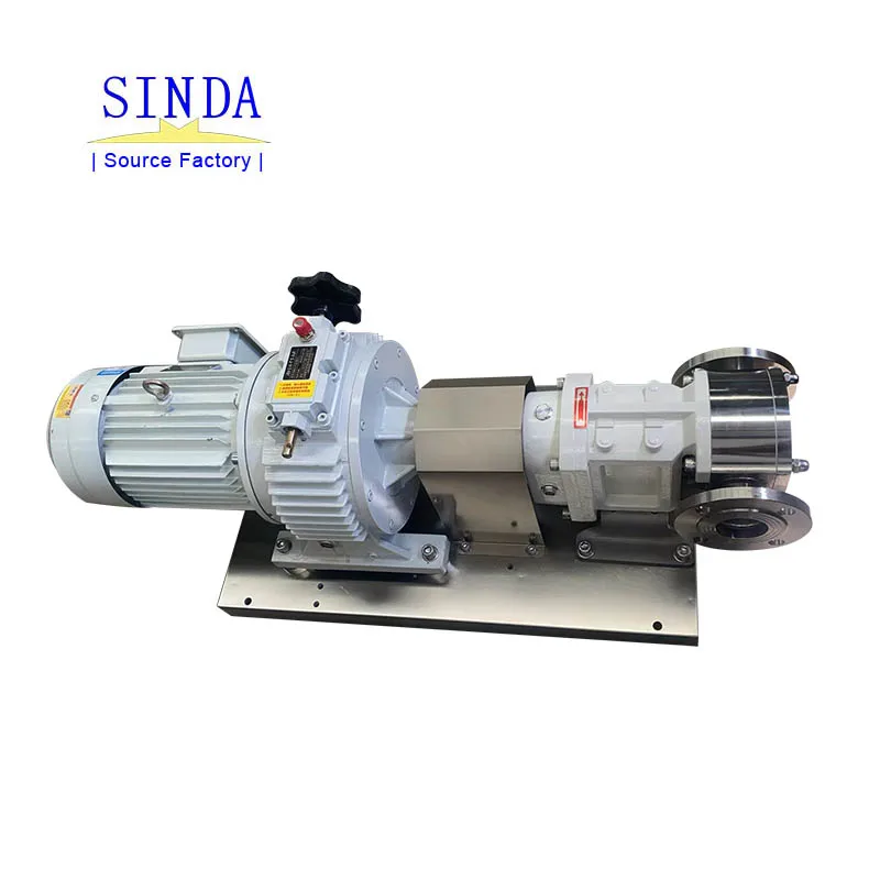 High Viscosity Stainless Steel Lobe Pump Sanitary Rotor Pump With Frequency Control