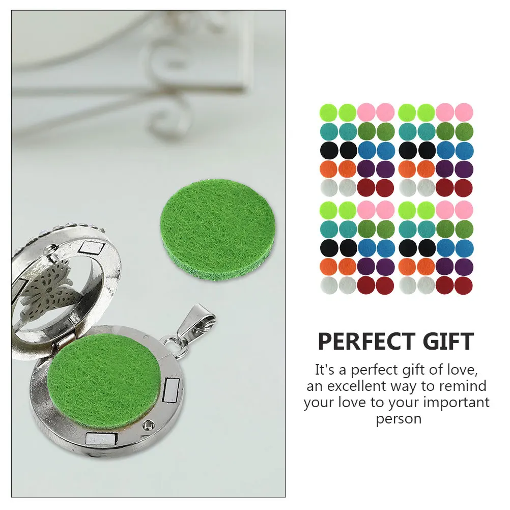 

100Pcs Replaceable Cotton Aroma Pads Fiber Diffuser Pads Long-Lasting Car Aromatherapy Refills Essential Oil Accessories