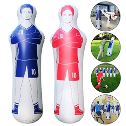 160cm Inflatable Football Training Goal Keeper PVC Soccer Dummy Goalkeeper Inflatable Tumbler Wall Kick Defender for Kids Adults