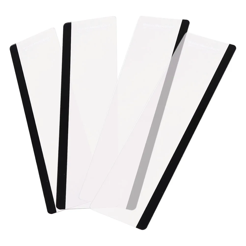 

4pcs Computer Dry Erase Board Memo Pads Holder Desk Organizers And Accessories Side Panel Desk Organizers