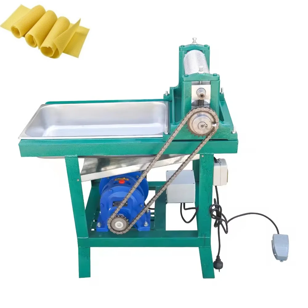 

New Style Aluminum Alloy Roller Embosser Beeswax Foundation Machine