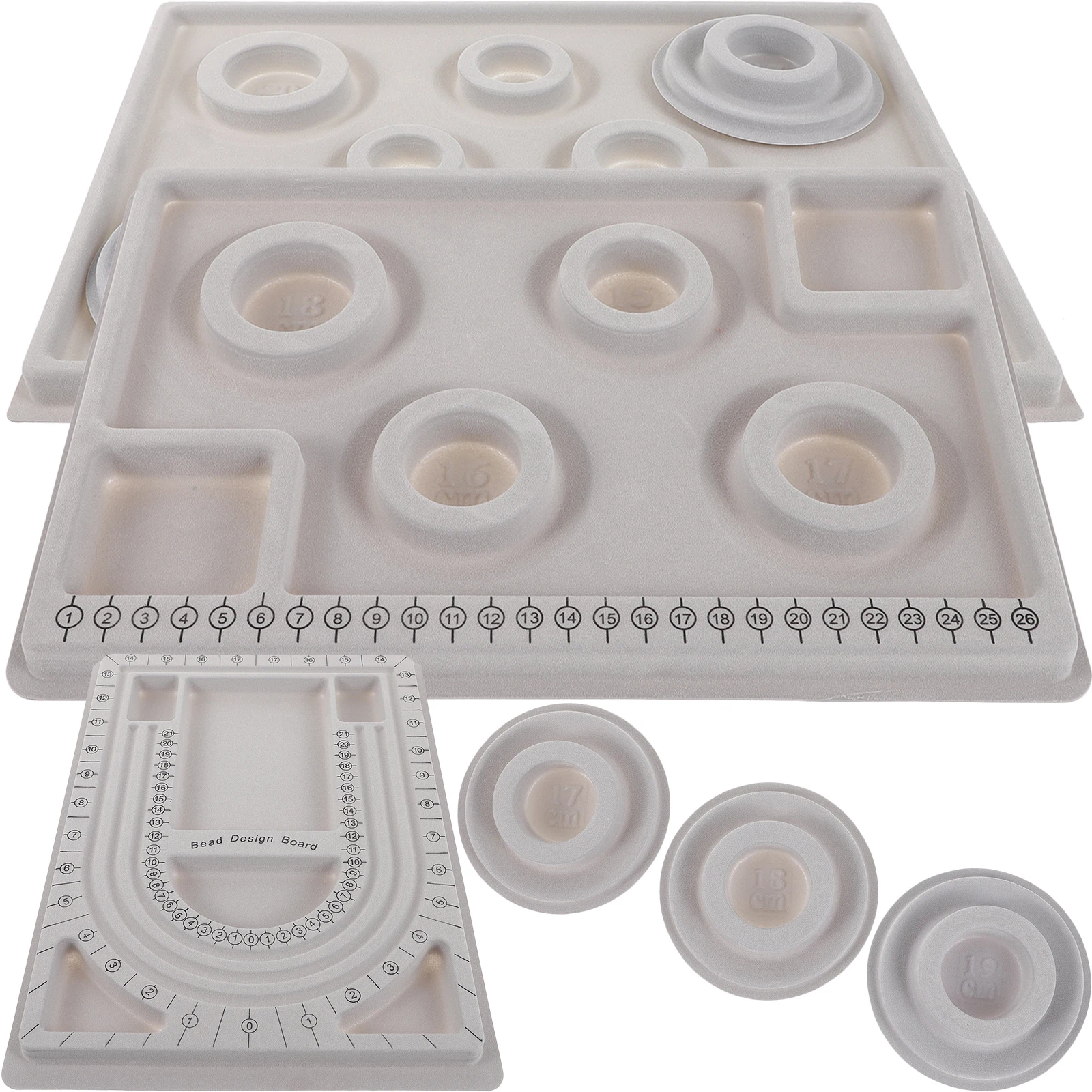 

Silicone Bead Design Board Necklace Bracelet DIY Jewelry Making Tools Smooth Surface Easy Clean Anti Deform Measurement