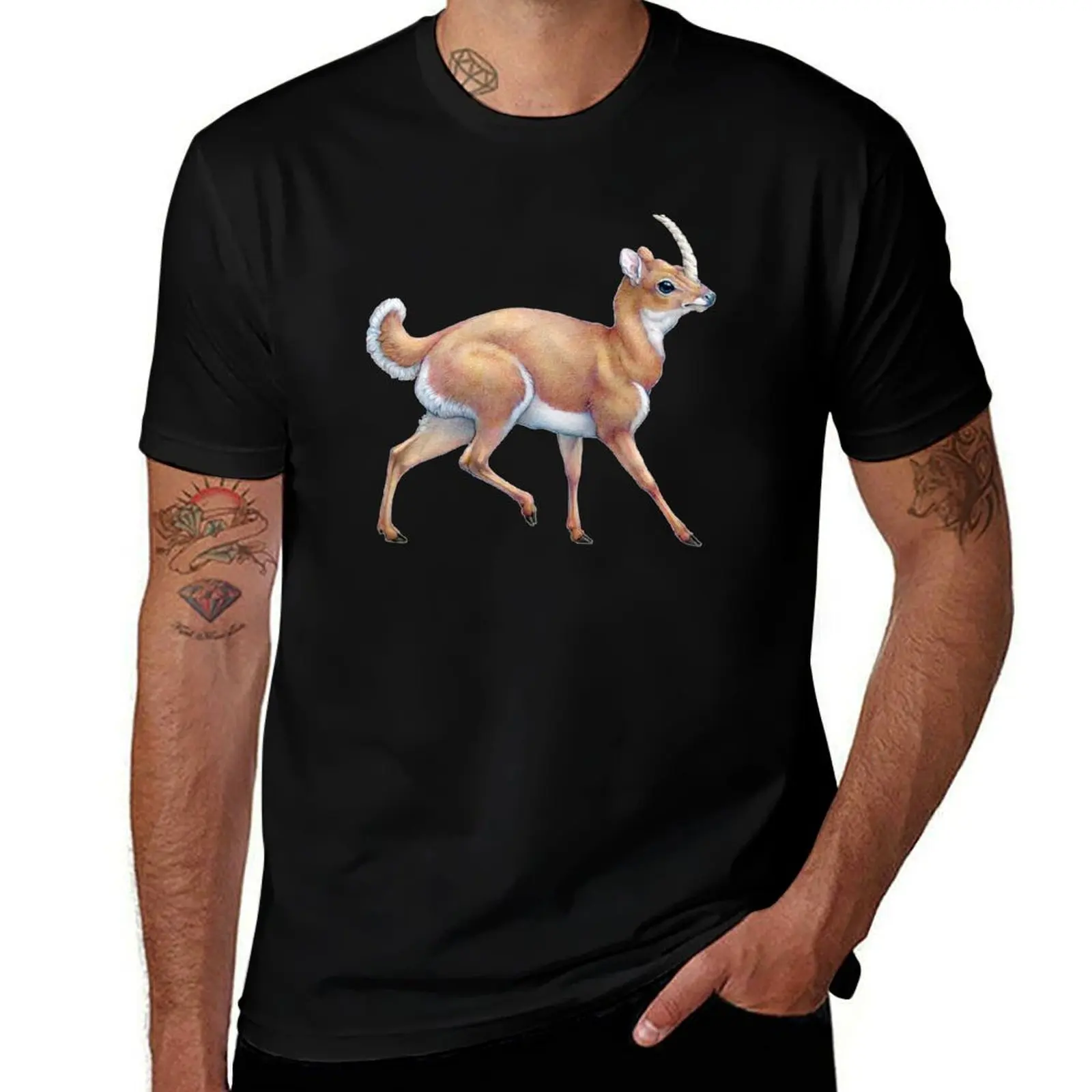Pygmy Unicorn Coloured Pencil Illustration T-Shirt Quick Dry Outdoor Sports T-Shirt