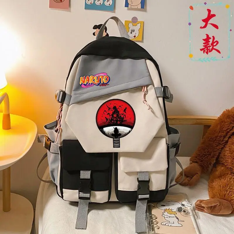 New Anime Naruto Uzumaki Backpack for Teen Boy Girl Back To School Backpack Student Schoolbag Men Women Leisure Travel Bag Gifts