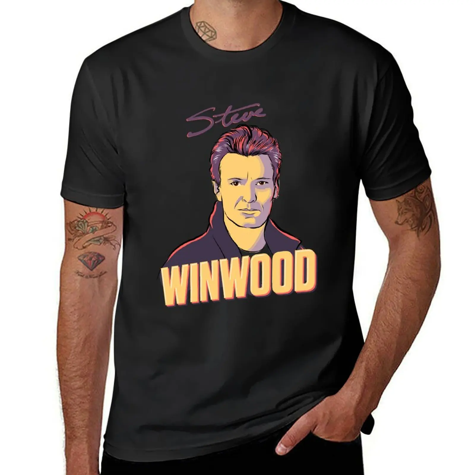 Steve Winwood T-Shirt valentines boutique clothes anime figures shirts graphic custom shirt mens graphic t-shirts anime