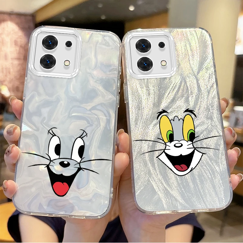 

New T-Tom And J-Jerry Couple Cartoon Phone Case For Redmi Note13 12 11 10 9 ProPlus 14C 13C 12C 10C 9C A3 A2 A1 Shockproof Cover