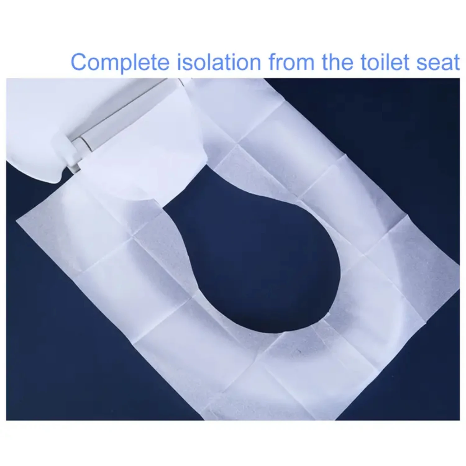 Coprisedile per WC in carta usa e getta portatile da 10 pezzi, comodo tappetino per WC usa e getta per i viaggi