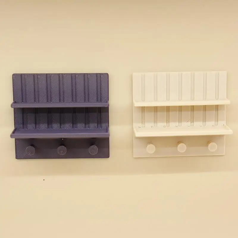 Simulation Miniature Wall Mount Shelf Rack Dollhouse Storage Stand DIY Micro Landscape Scene Decor Shooting Props