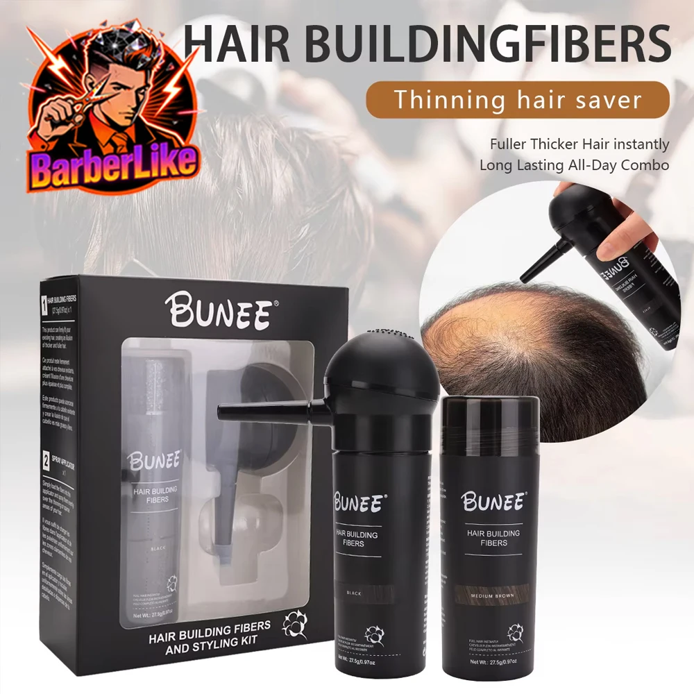 

Keratin Hair Fiber Natural Hair Building Fibers for Thinning Hair Instant Volume Boost Powder Hairline Cover Styling Dense Growt