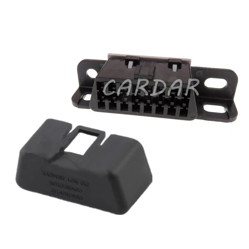 1 Set 16 Pin OBD2 OBD-II Socket Auto Diagnostic Interface OBDII OBD 2 Connector AC Assembly MG610761-5 12110250 For VW GM Wuling