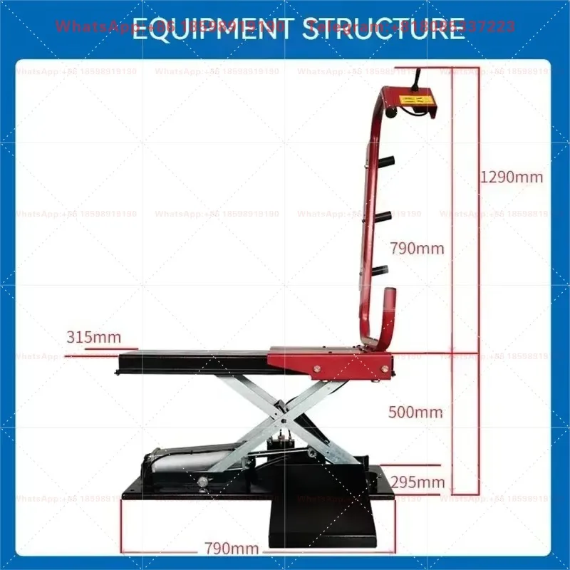 Pneumatic Tyre Wheel Lifter for Wheel Balancer Universal Air Operation Special Tire Lifting Machine Wheel Moving Carrying Device
