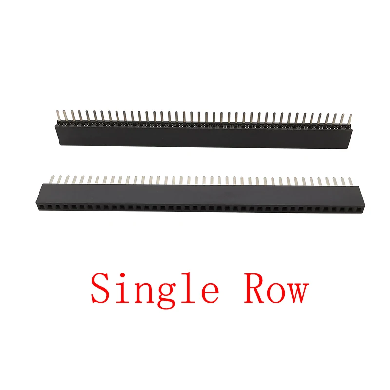 Pitch 1.27 Mm Rechte Enkele Rij/Dubbele Rij Man Vrouw Socket Pin Header Pcb Board Connector Voor Arduino 1x4 0/50Pin 2x4 0/50Pin