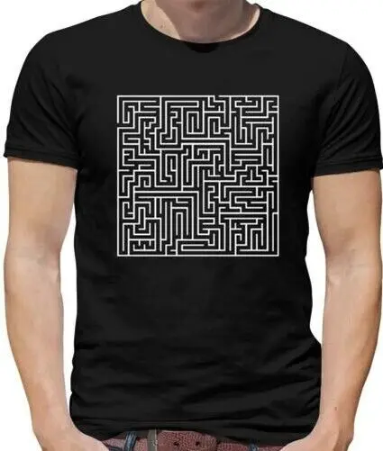 Maze Mens T Shirt Puzzle Labyrinth Game