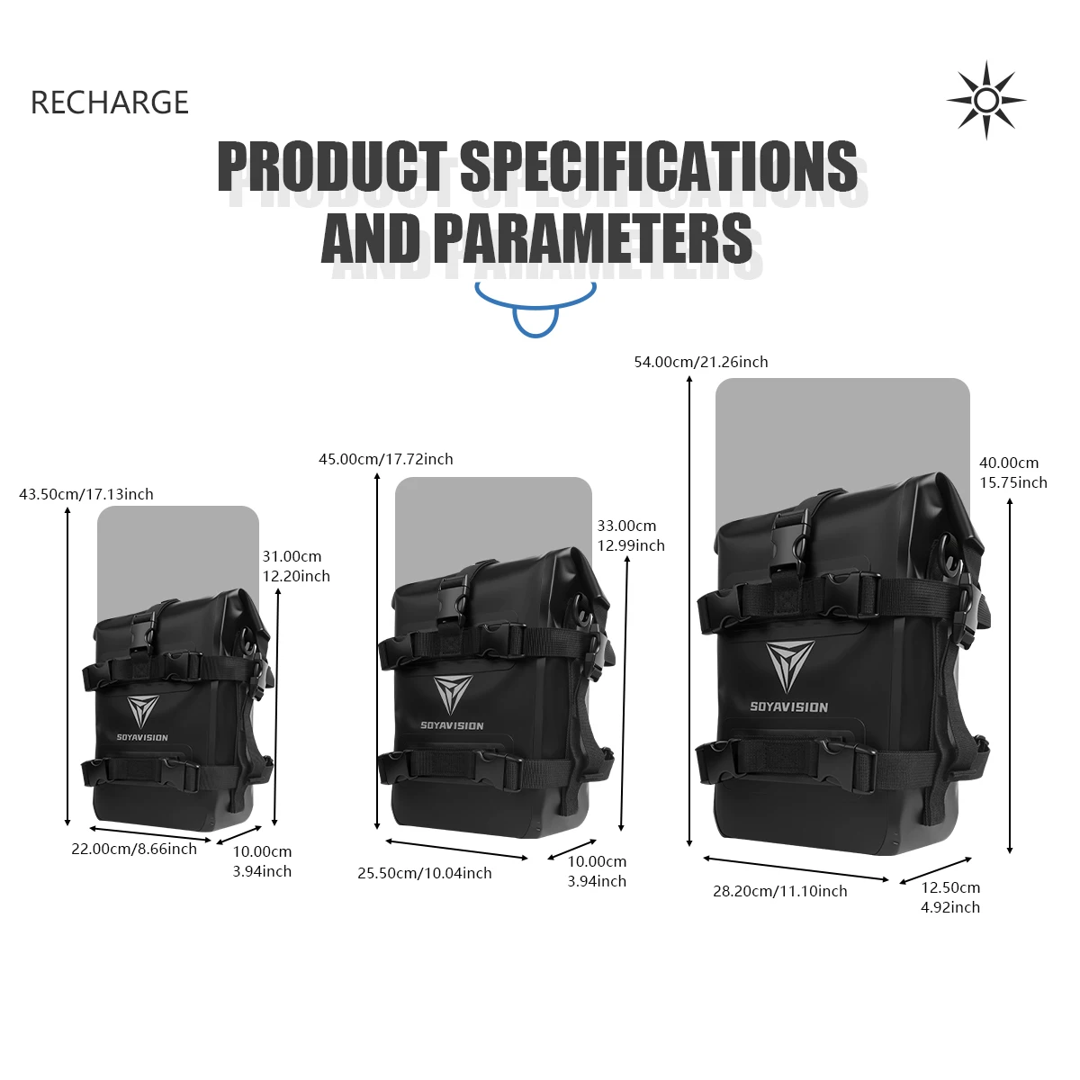 1/2PC Motorcycle Side Frame Crash Bars Bag Repair Tools Placement Bag Multi-functional Motor Tank Bag 8L 10L 12L Waterproof Bags