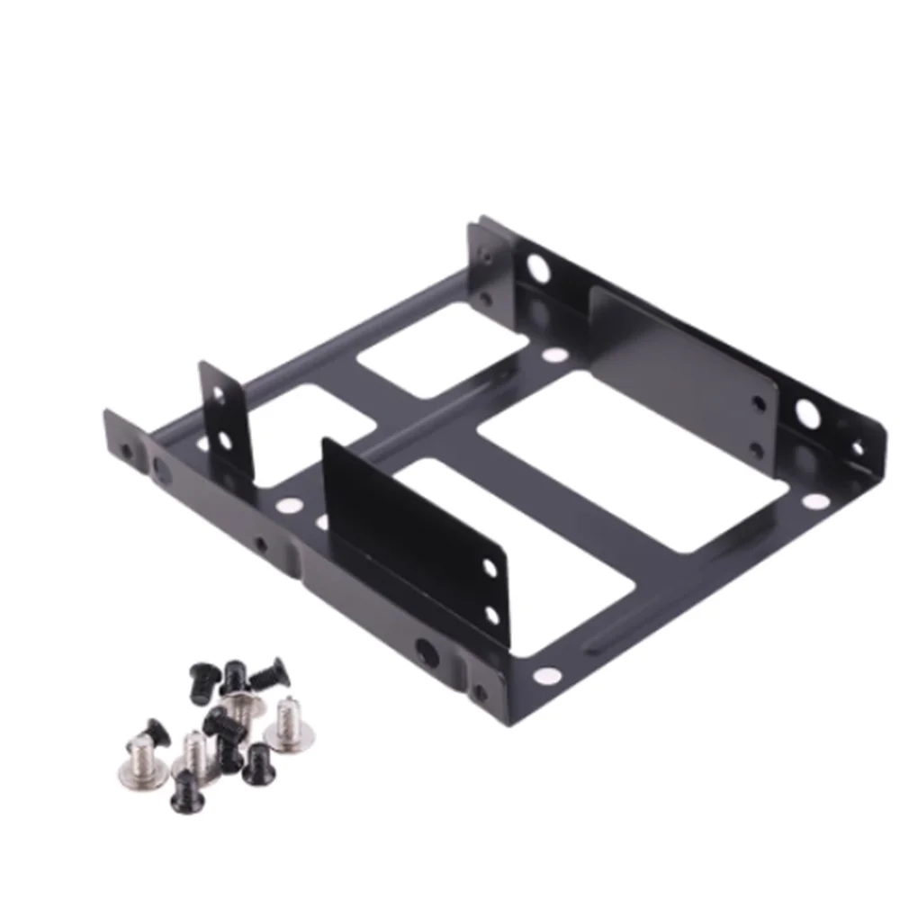 

Double Layer SSD Metal Frame 2.5 To 3.5 Internal Mounting Computer SSD Hard Drive Dual Desktop Converter Adapter Bracket