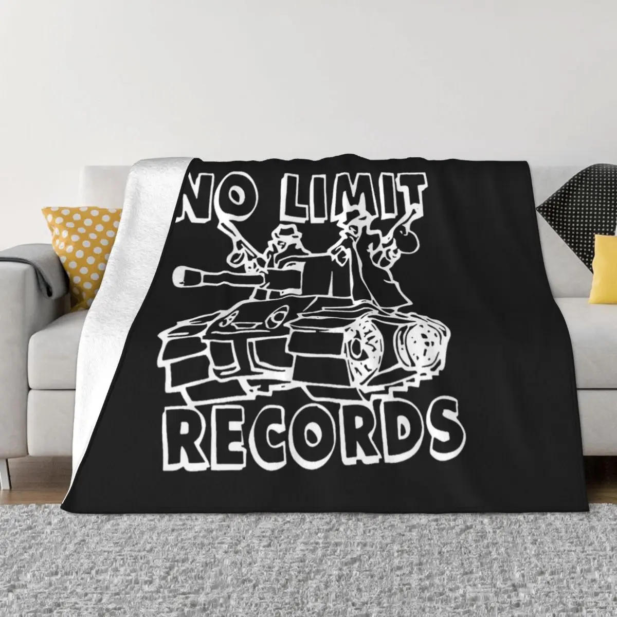 

No Limit Records Throw Blanket Soft Plush Plaid Heavy Nap Blankets