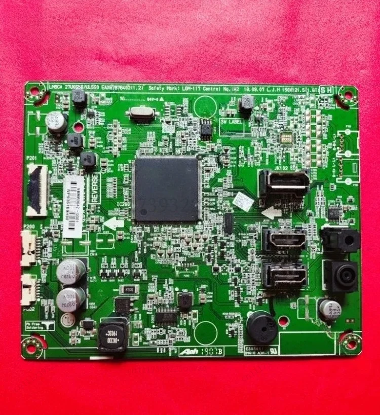 L-Main Board EAX67876402 1.2 for LG 27UL550 27UL600 27UL500, Replacement Monitor Part