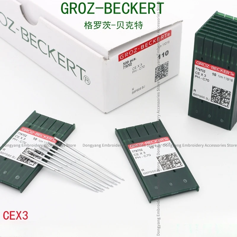 10PCS CEX3 Ph-C70 CE Towel Embroidery Sewing Needles 16 18 Germany Groz-Beckert for Tajima Barudan Swf Happy Feiya Zsk Domestic