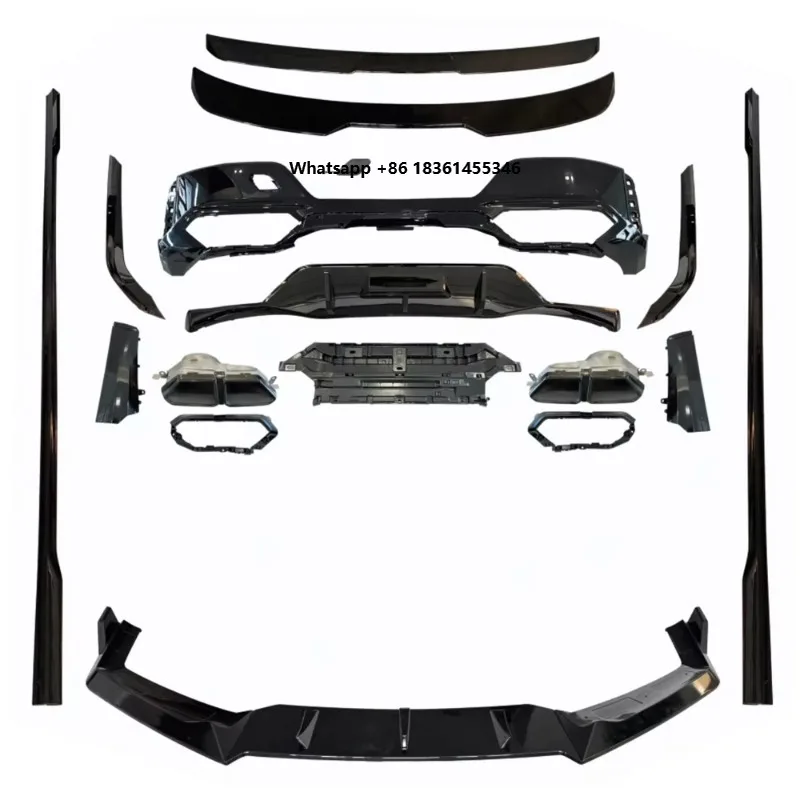 

For 7 Series G70 Upgrade M760 Black Knight Aero Kits Side Extensions Spoiler Front Splitter G70 Rear Diffuser with Exhaust Tips