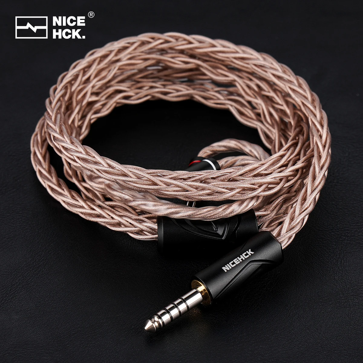 NICEHCK EpicLoong Cable de repuesto HiFi 21AWG 6N Cable audiófilo de plata pura 2 pines chapado en paladio OFC 4,4mm enchufe para METEOR P50
