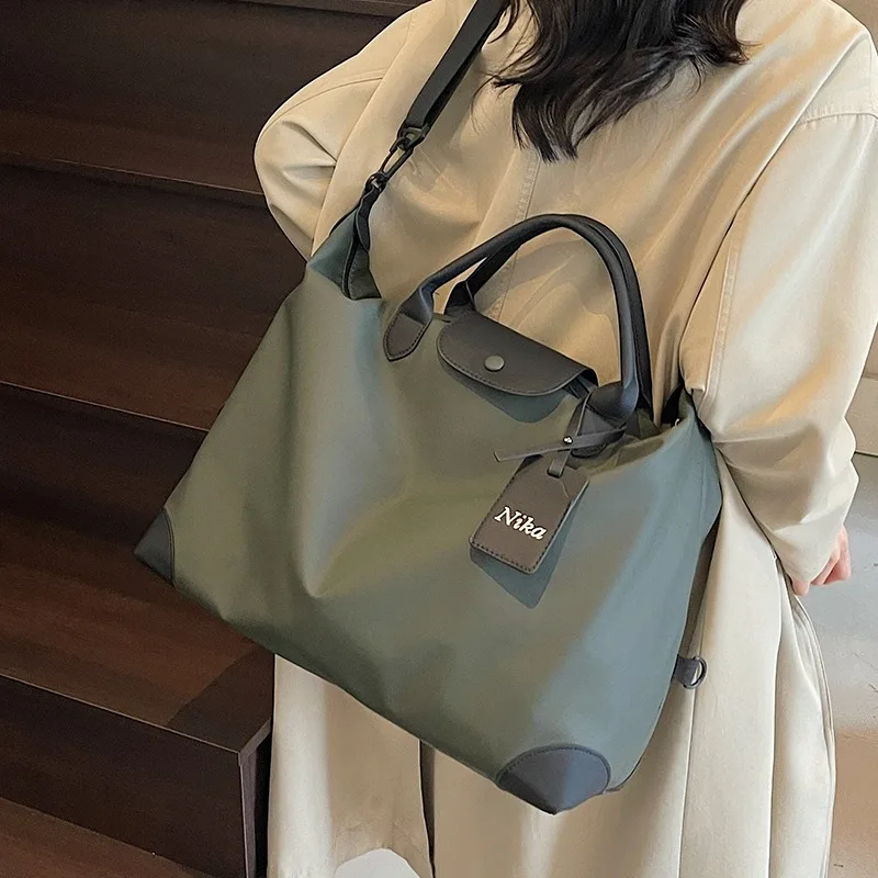 1pcs Large Capacity Lightweight Travel Duffle Bag Fashion Portable Handbag for Short Trip Luggage Gym Storage Tote - view 3