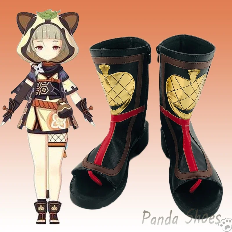 Genshinimpact Sayu Cosplay Schoenen Anime Game Cos Long Boots Game Sayu Cosplay Kostuum Prop Schoenen Voor Con Halloween Party