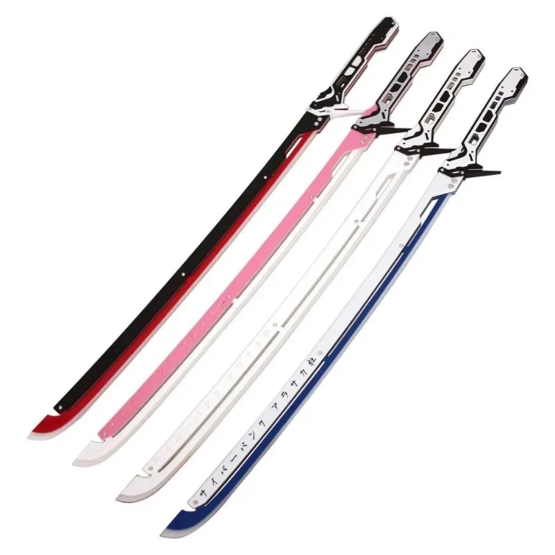 In Stock 102cm Cyberpunkes Katana Game Periphery Weapon Charging Luminous Acrylic Prop Ornments Model Collection for Gifts Toys