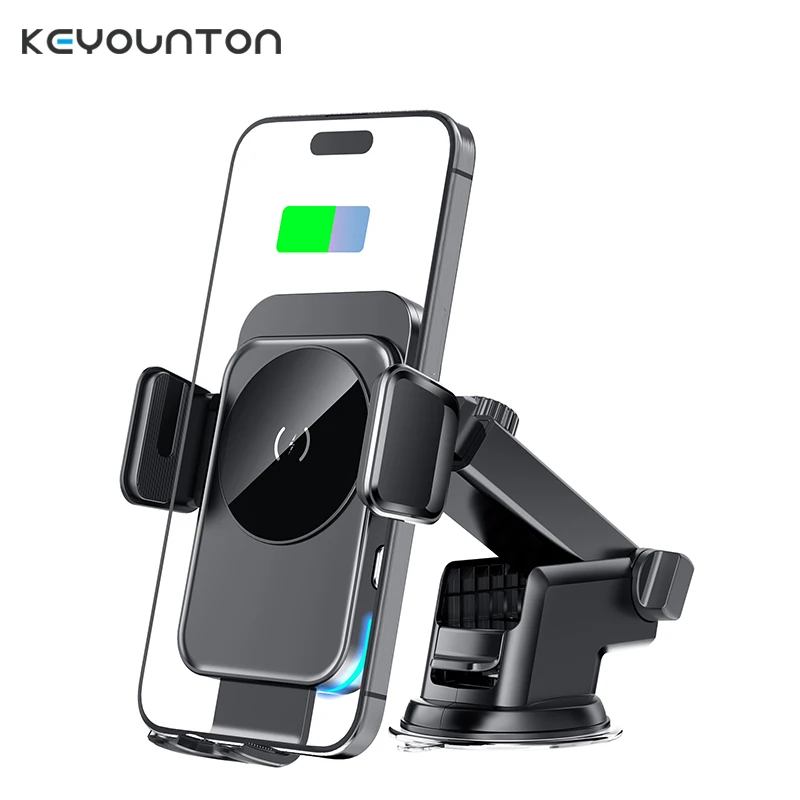 

Автомобильное крепление, беспроводное зарядное устройство 15 Вт для iPhone 15 14 13 Pro Max, стабильное вращающееся вентиляционное отверстие, быстрая зарядка автомобиля для Samsung S23 S21 iPhone