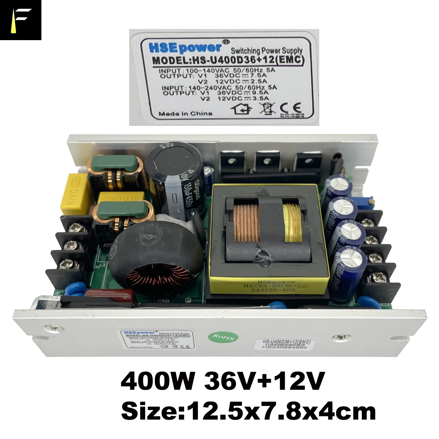 450 واط 400 واط 24 فولت 12 فولت 36V12V التبديل التيار الكهربائي ل COB الاسمية LED المرحلة فيلم التلفزيون ضوء الملحق ضوء 4 عيون الجمهور ضوء #2