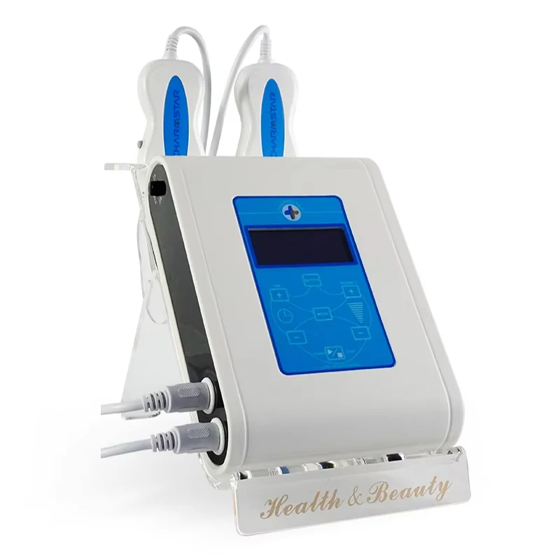 Detergente viso portatile a doppia testa LCD profondo ​ ​ Restringimento della pelle rassodante per la rimozione dei punti neri dello scrubber del viso della macchina ad ultrasuoni dei pori