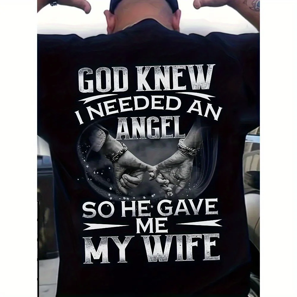 

Men's Cotton Geometric Print T-Shirt - Casual Round Neck, Short Sleeve Tee for All Seasons