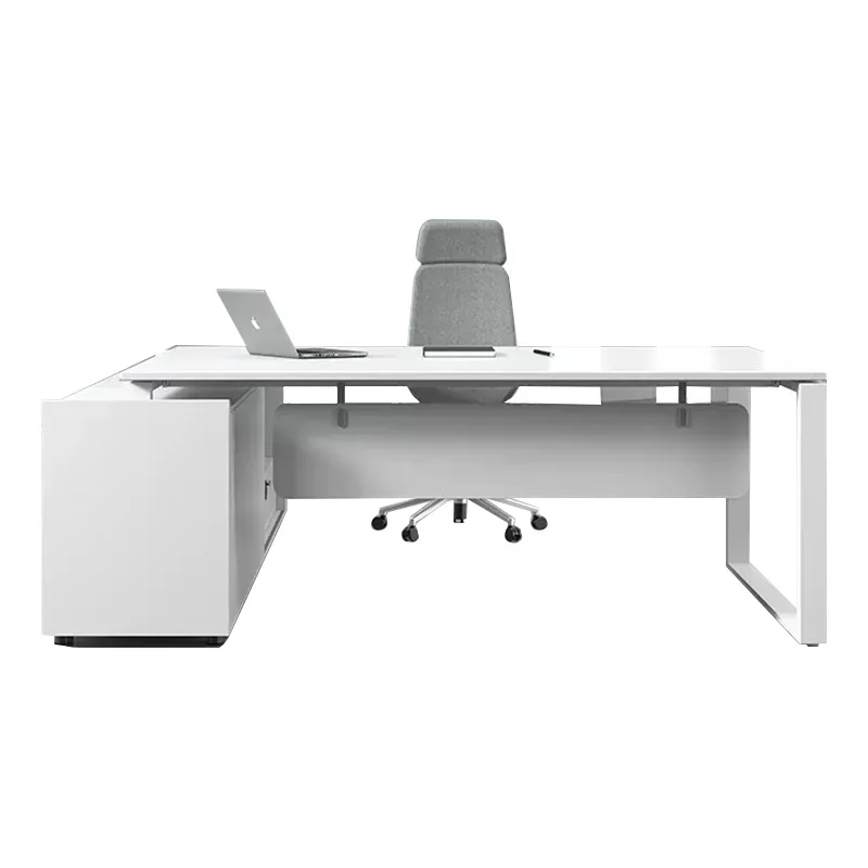 LH Senior Office Desk and Chair Combination Manager Supervisor Boss Desk