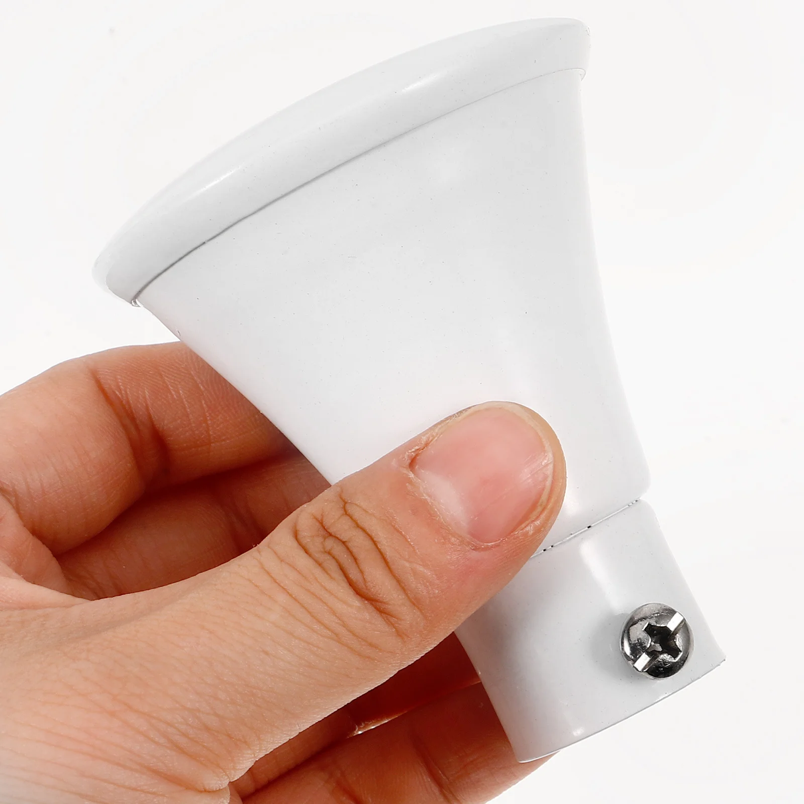 

2Pcs Curtain Rod Finials Modern Design Iron Made Unique Attractive Complement Curtain Rods Suitable Bedroom Dining Room Home