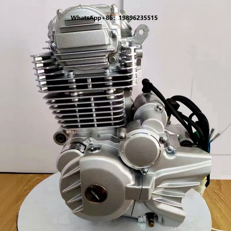 CQHZJ High-Performance CB300 Off-Road Motorcycle Engine 300cc Air-Cooled 6-Speed Balance Shaft CDI Ignition Electric High