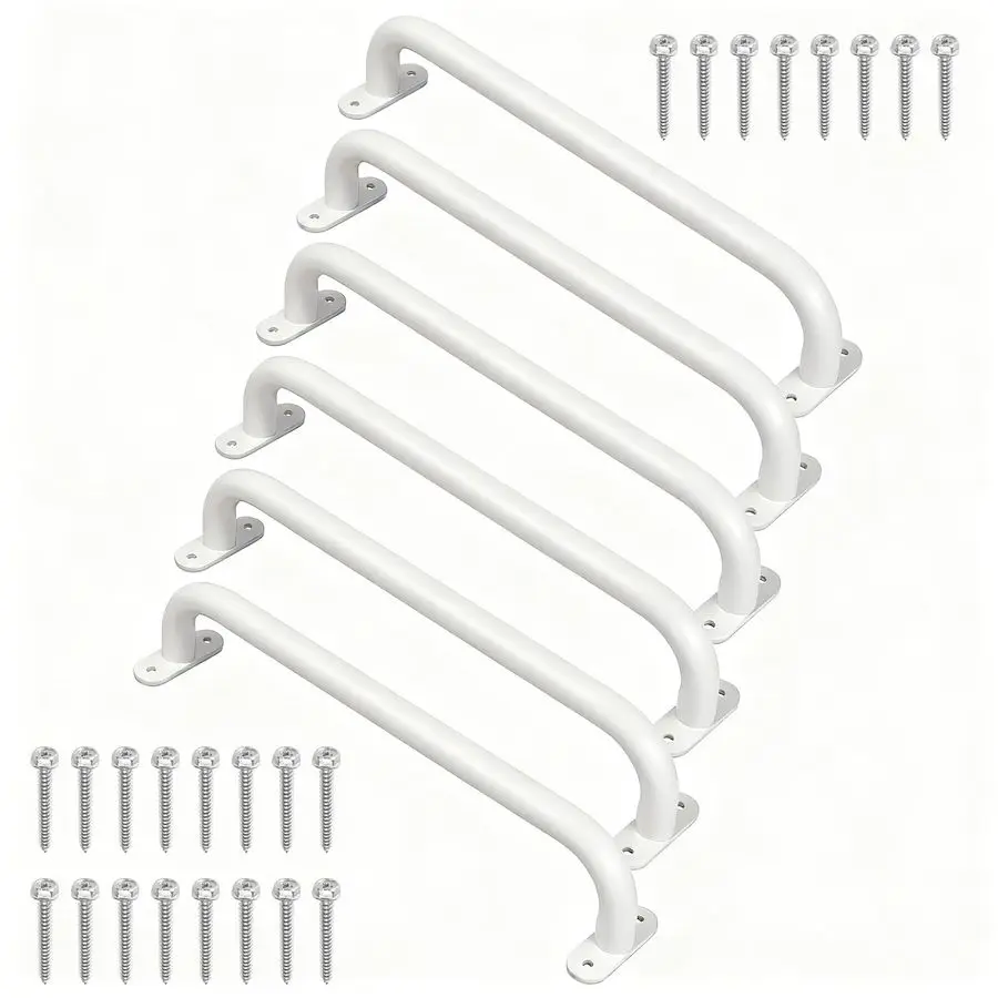 

Металлические безопасные ручки 17 дюймов для уличных игровых комплексов, набор из 6 ручек для игровых комплексов, поручни для качелей, для детей