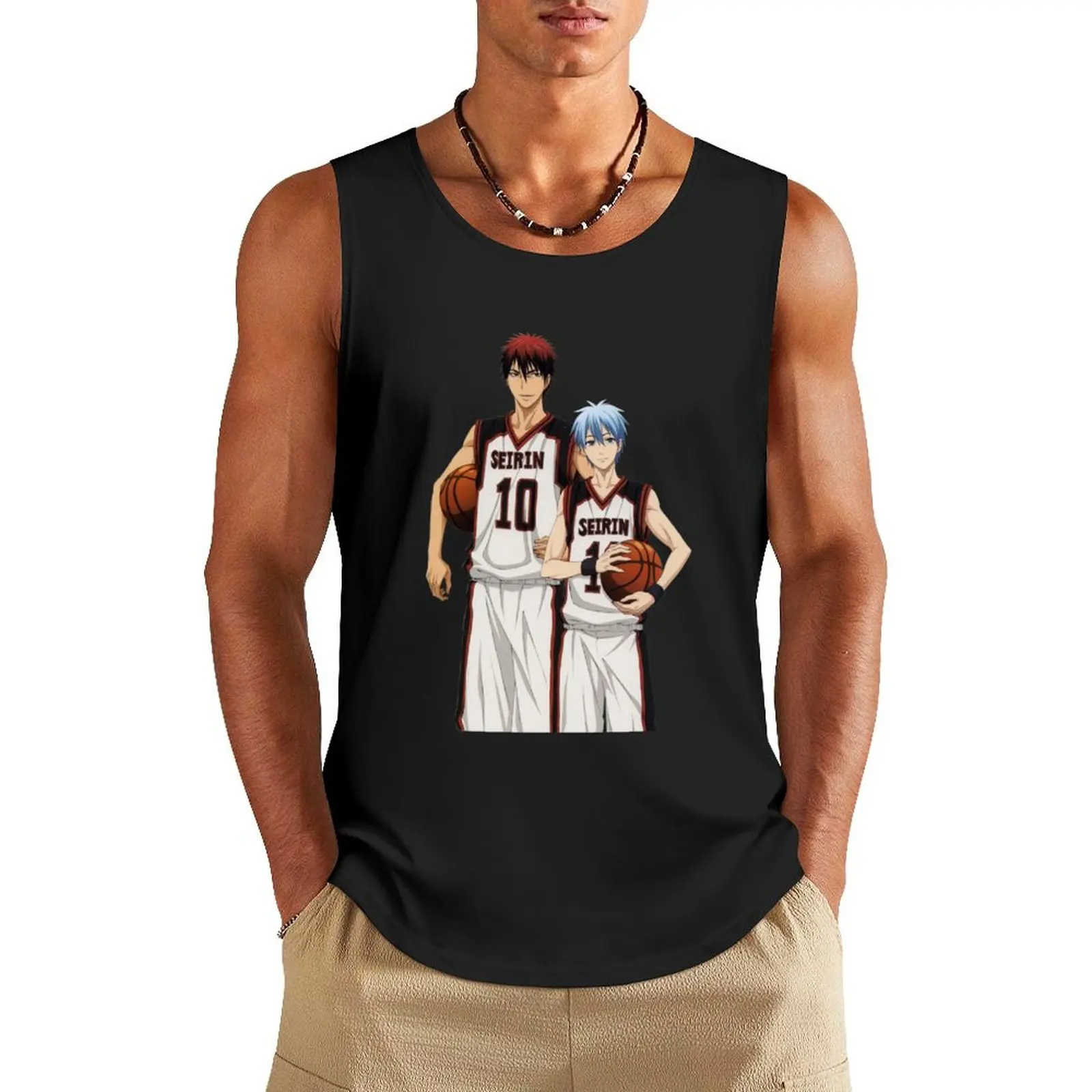 

Kuroko and Kagami Tank Top sleeveless tshirts for men Men's t-shirt Men's summer clothes Men's sports t-shirt