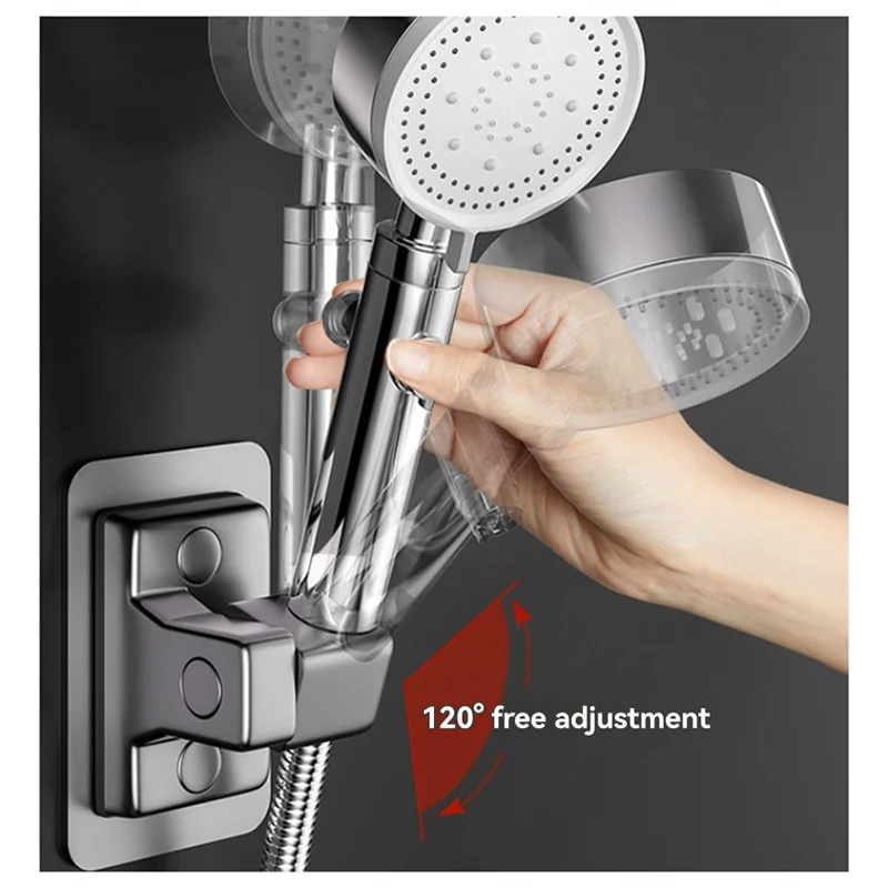 ABKS-soporte Universal para cabezal de ducha de mano, sin taladro, soporte para cabezal de ducha para cabezales de ducha de baño y cabezales de ducha