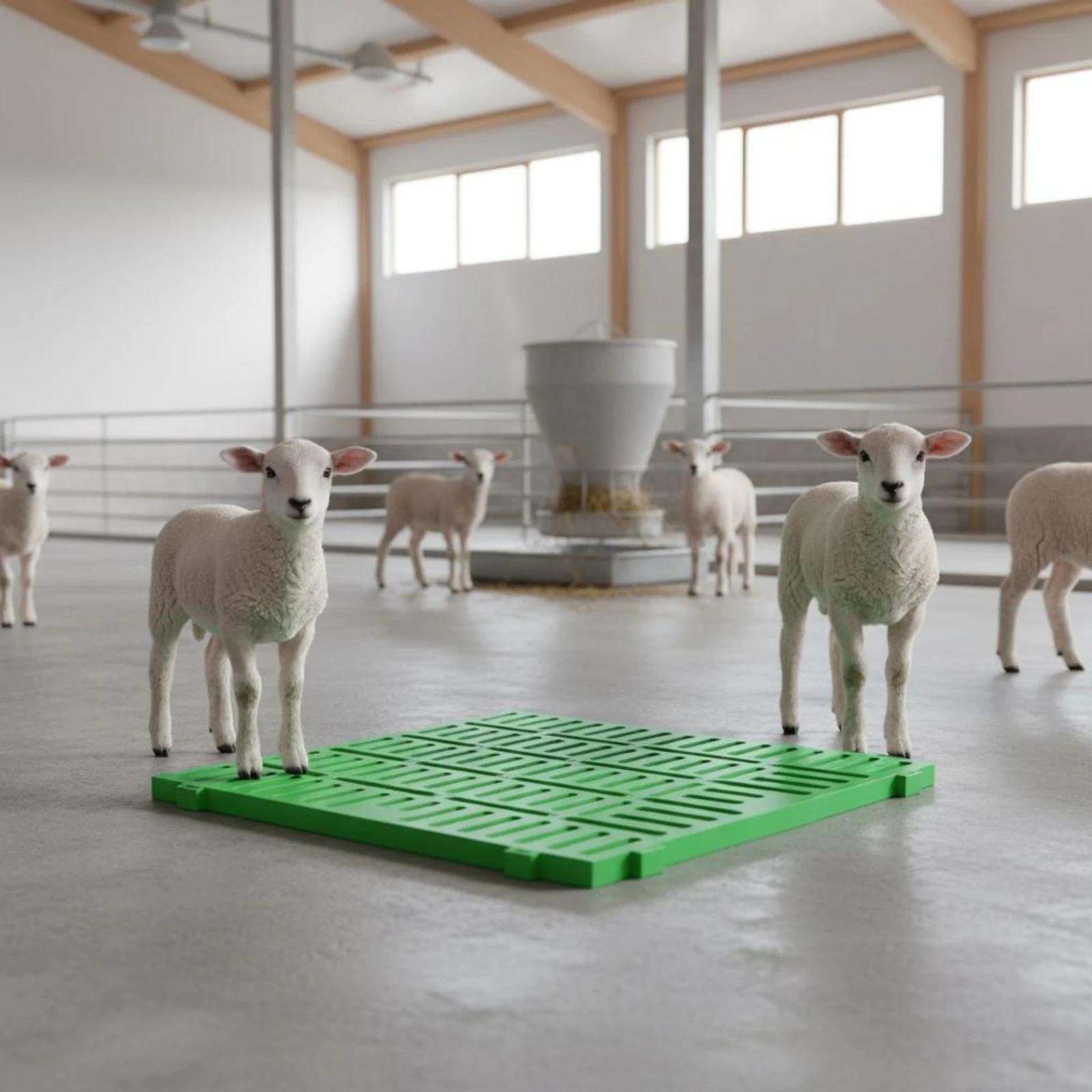 Sheep Slatted Floor Easy to Clean Plastic Livestock Flooring Panel Interconnectable Livestock Floor Tile Reinforced Framework