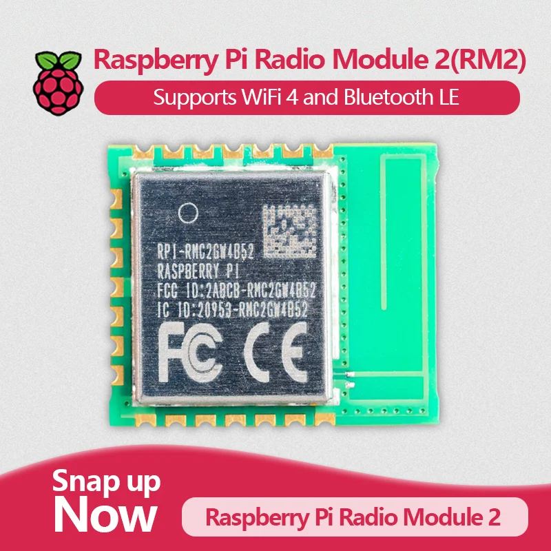 Raspberry Pi Radio Module 2(RM2) — SDR Transceiver, 100 kHz to 6 GHz, 12-bit ADC, Compatible with Pi 5 and CM4.