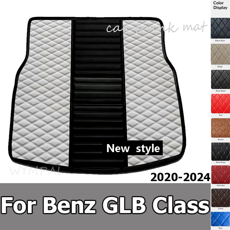 

Коврик в багажник автомобиля для Mercedes Benz GLB Class 7-Seat X247 2020 2021 2023 2024, автомобильные аксессуары, украшение интерьера автомобиля