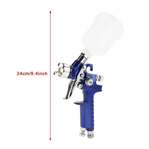 Professional Mini Pneumatic Spray Gun 0.8/1.0mm Nozzle 125ml - for Car Painting and Repair