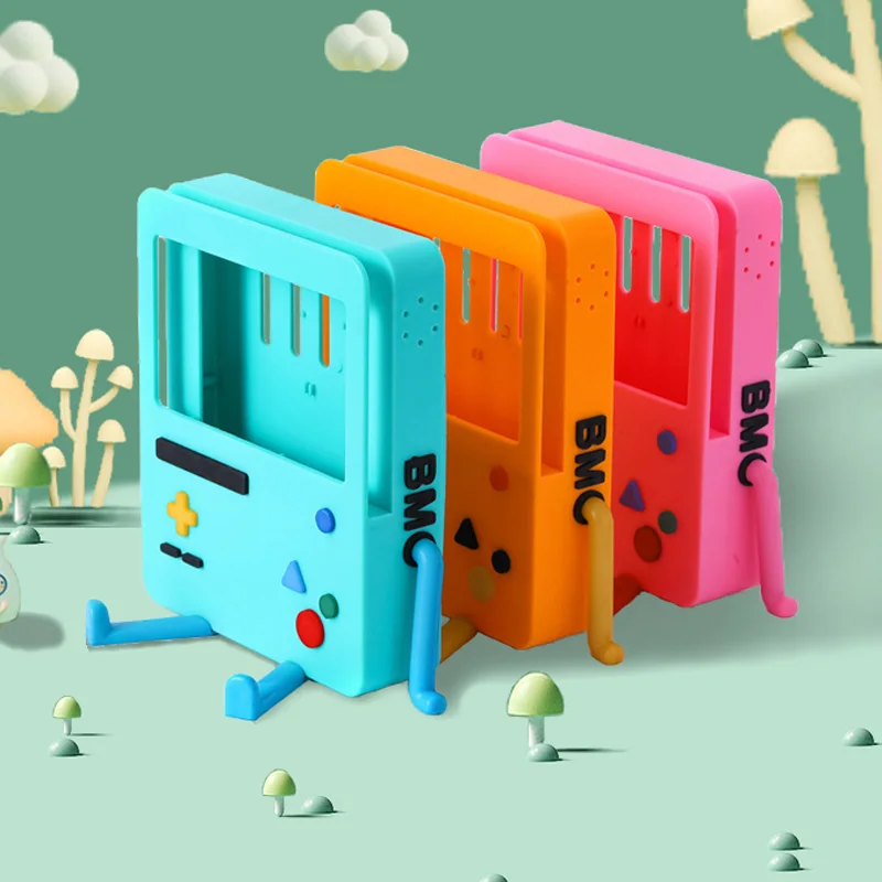 Портативная силиконовая подставка для Nintendo Switch, держатели для хранения, милые Мультяшные разноцветные аксессуары для консоли Ns