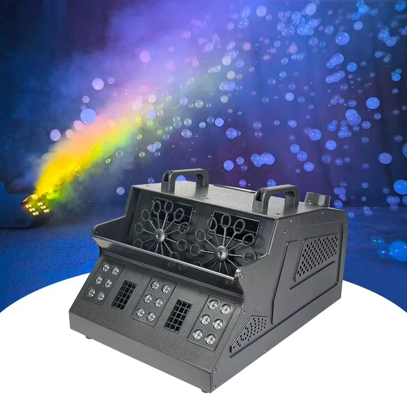 Professional Stage Effects Equipment 1200W LED Fog Bubble Machine Special Effect Wedding Smoke Bubble Machine