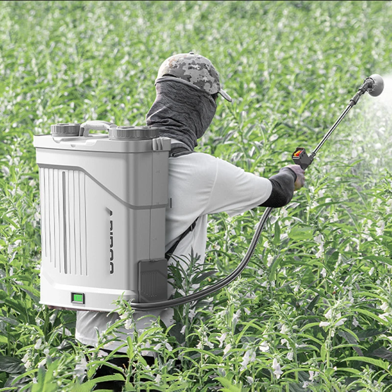 Elektryczny opryskiwacz plecakowy, inteligentne opryskiwanie, akumulatorowy opryskiwacz do pestycydów, konewka, rolnicze opryskiwacze z baterią litową.