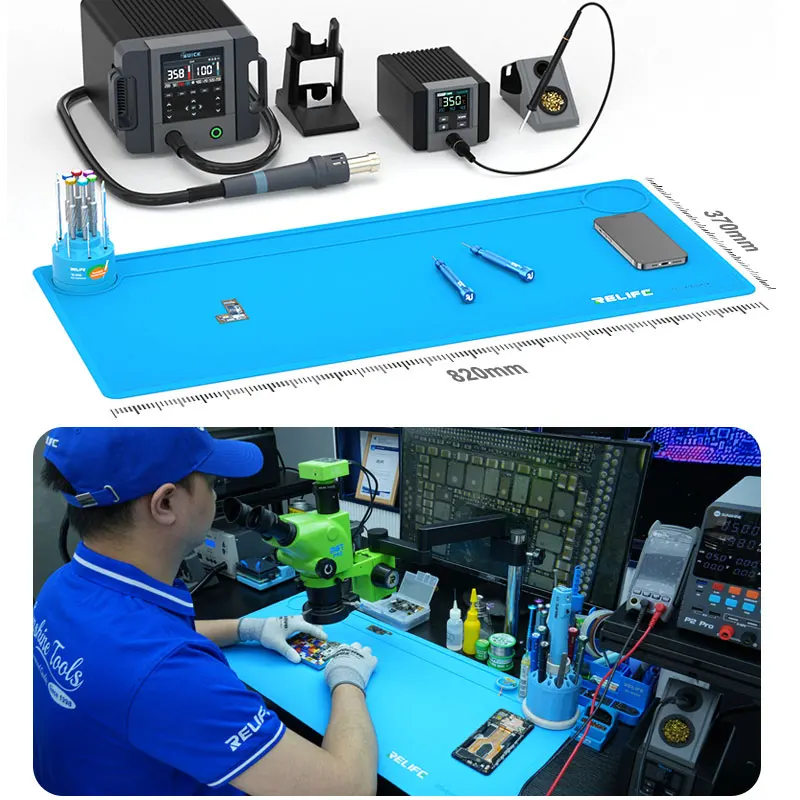RELIFE RL-004DQ Extra Große Silikon-Reparaturmatte Langlebige Wasserdichte Unterlage für Professionelle Elektronik-Reparatur-Arbeitsplätze – Detail 6