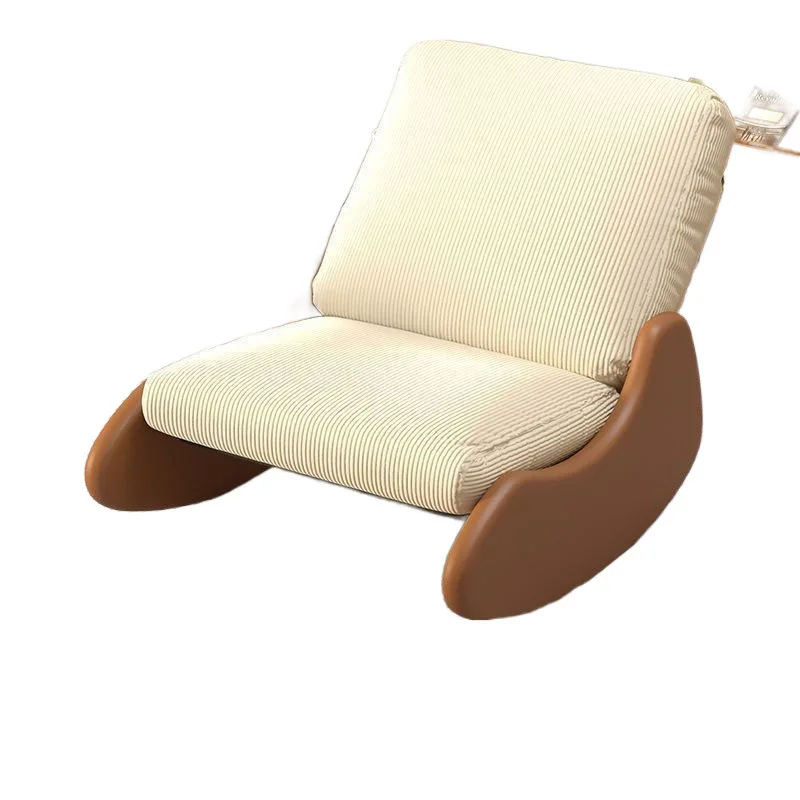 Nordic style simple solid wood retro rocking chair adult balcony home leisure lazy sofa living room single recliner